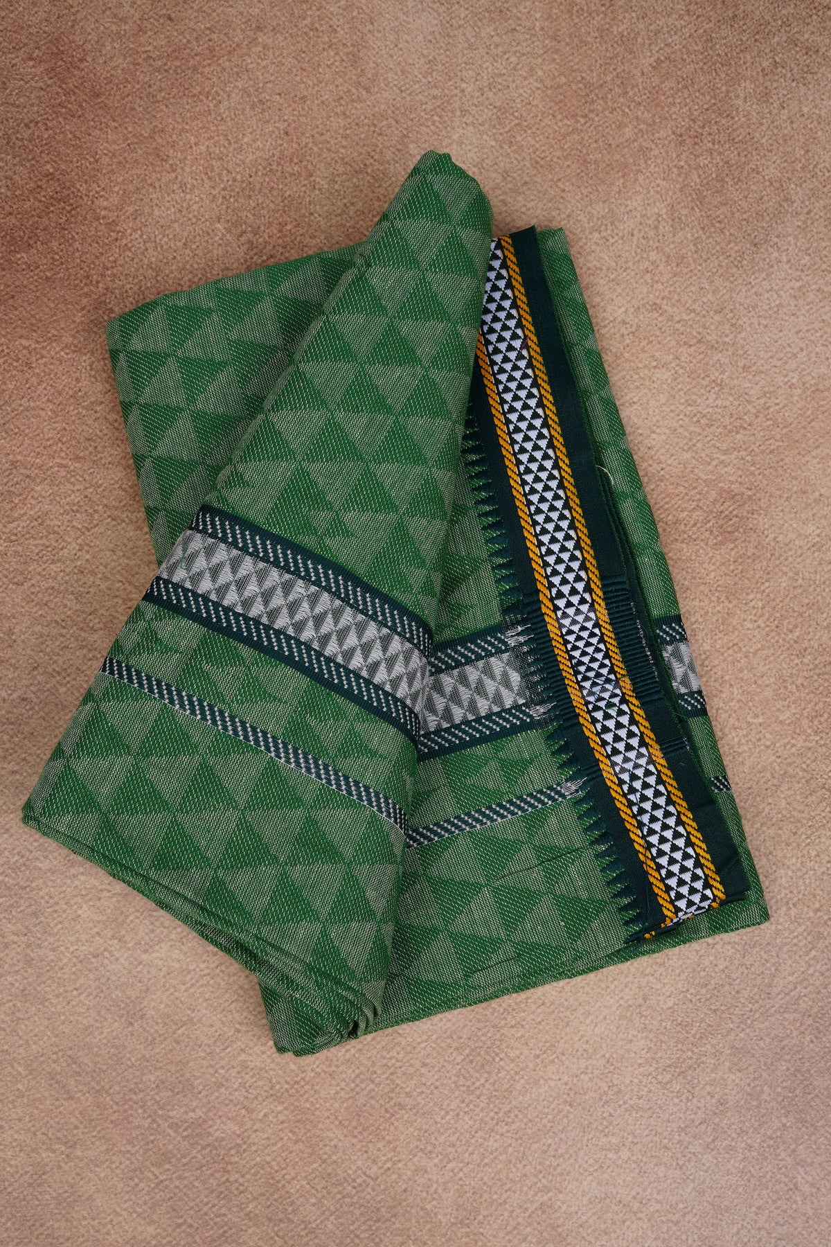 Sulthan Colours Dhoti - Dark Green