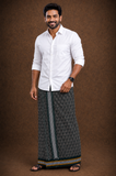 Sulthan Colours Dhoti - Olive Green