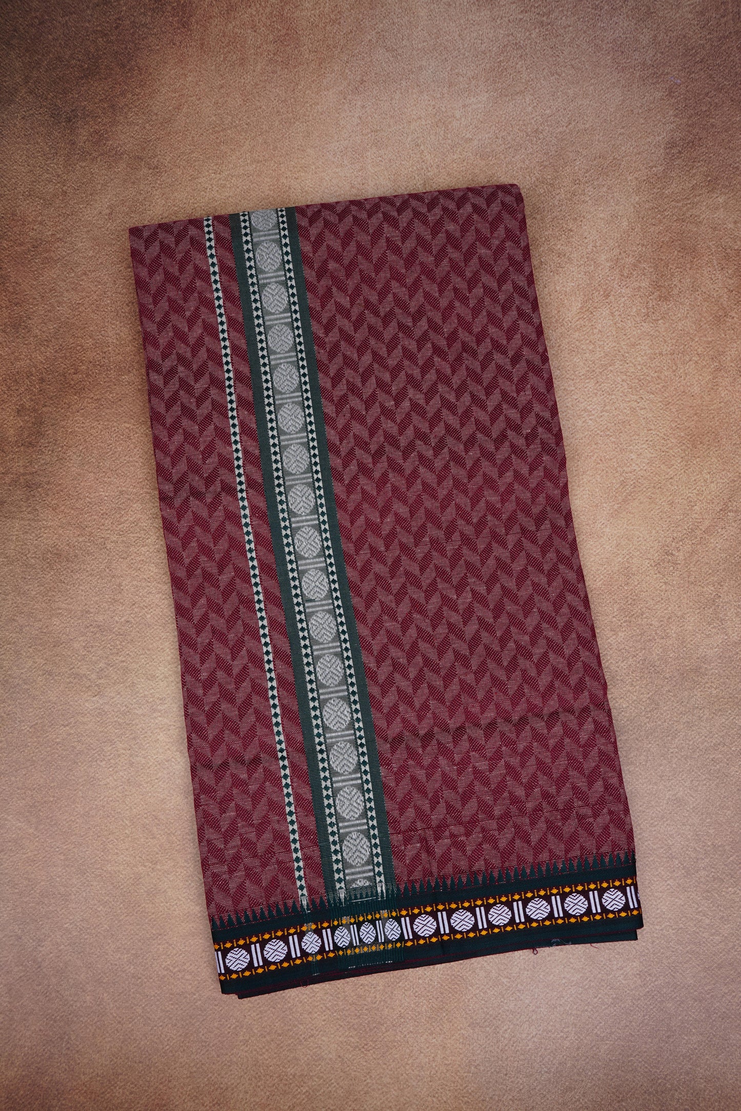 Sulthan Colours Dhoti - Maroon