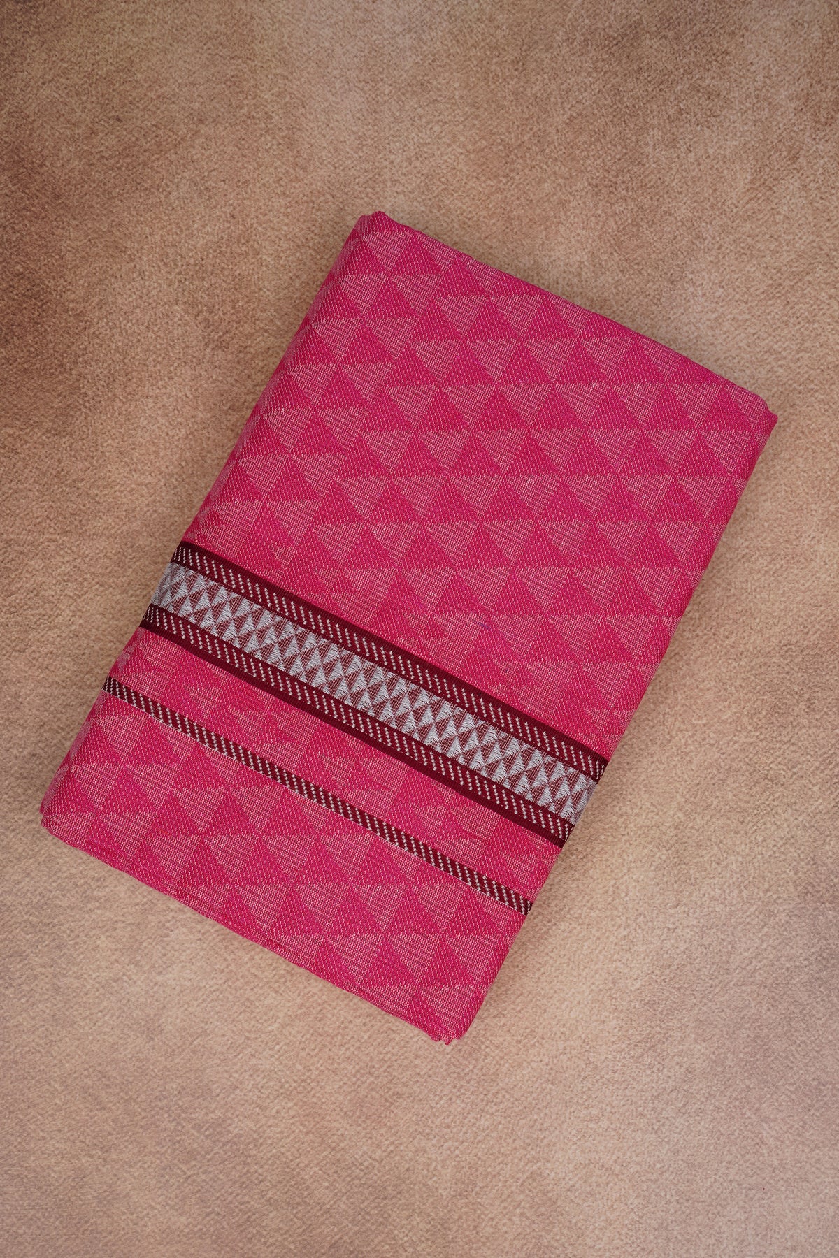 Sulthan Colours Dhoti - Rani Rose