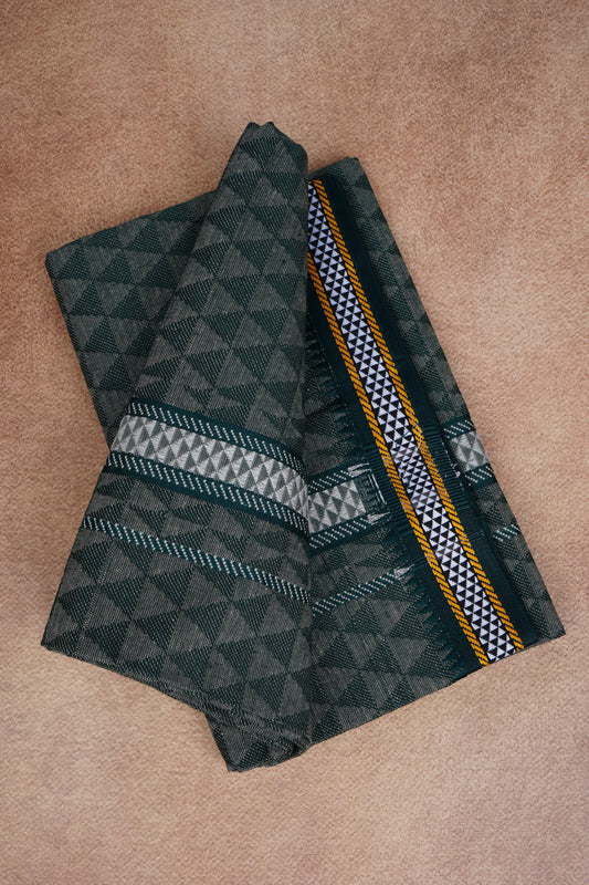 Sulthan Colours Dhoti - Olive Green