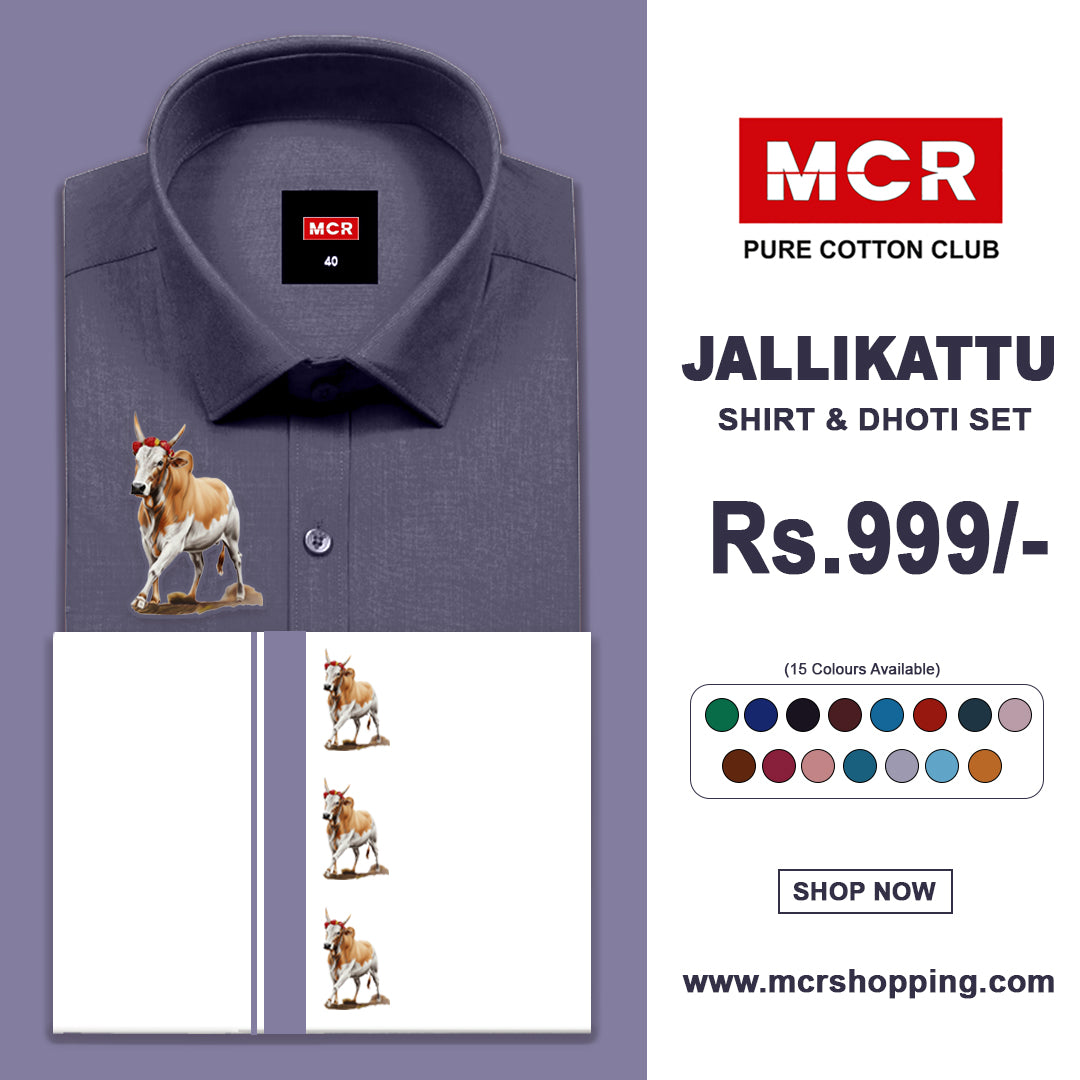 JALLIKATTU COLOUR SINGLE SET H/S - lavender (55)