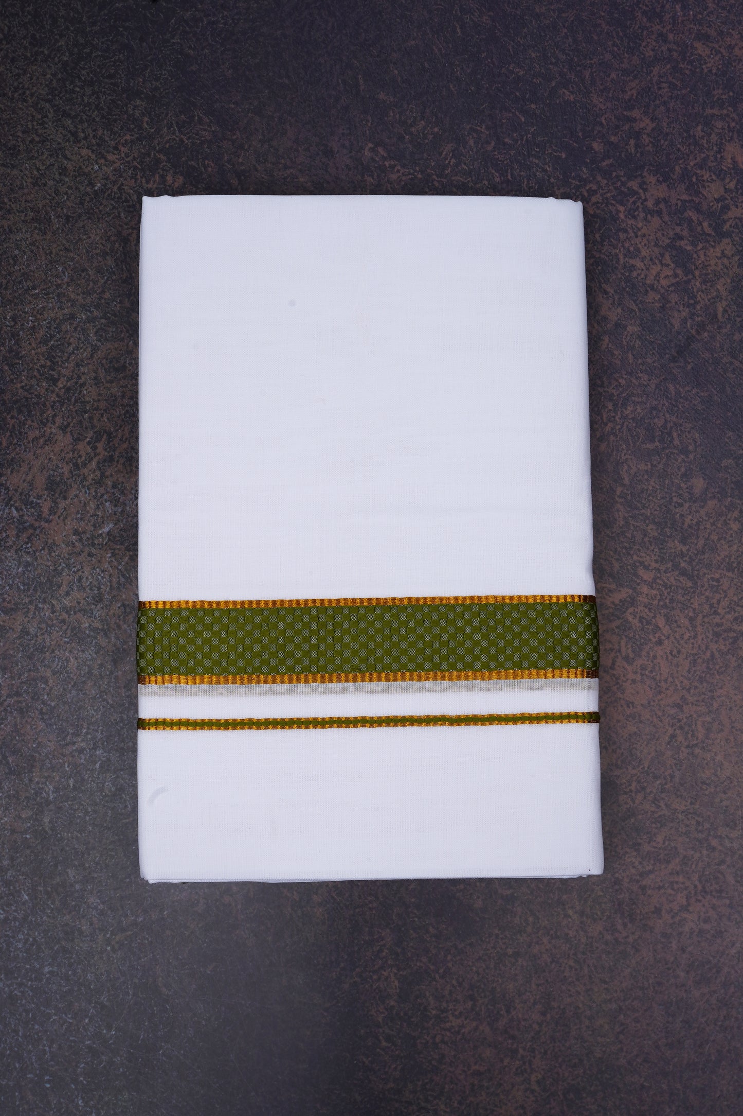 FD-200 W/D DHOTI 3.80 MTR-Dark Green