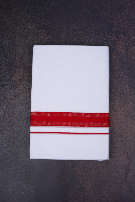 FD-177 W/D DHOTI 3.80 MTR-Red