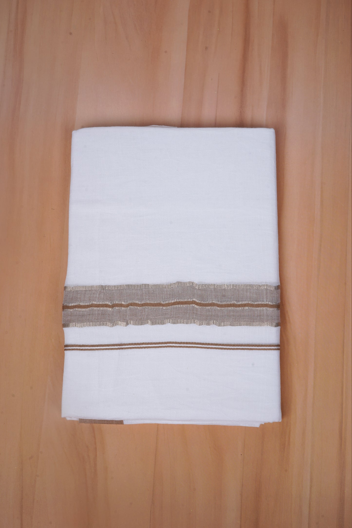 FCD-477 W/D DHOTI 3.80 MTR - Light Brown
