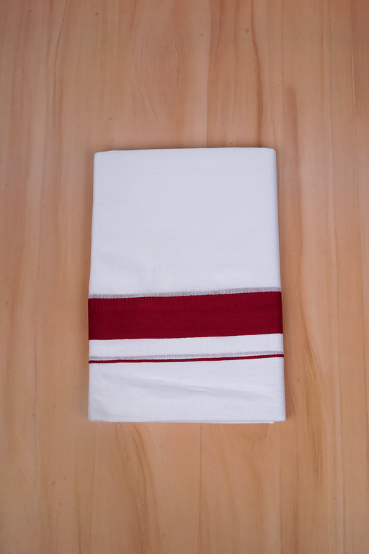 FCD-596 W/D DHOTI 3.80 MTR - Red