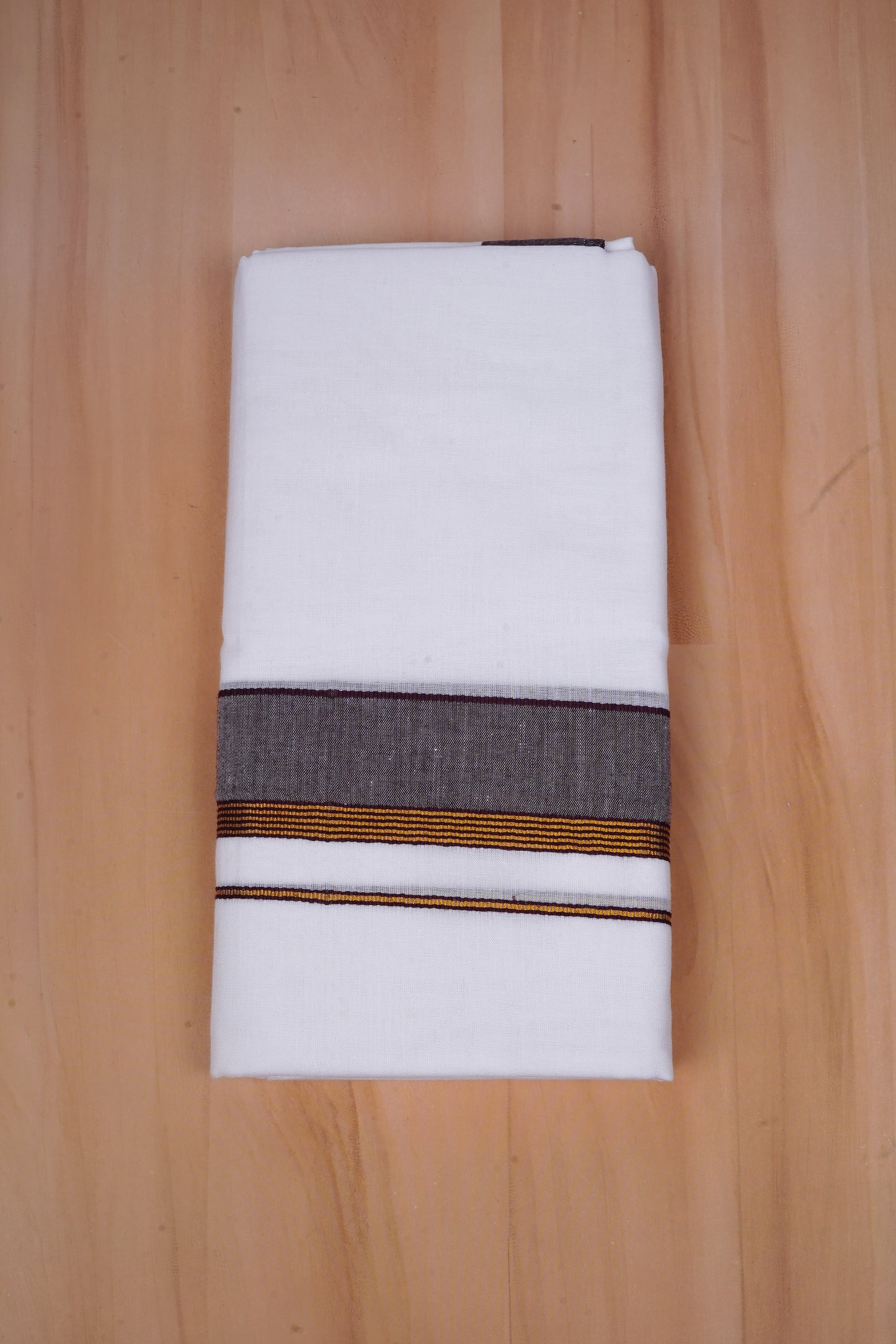 FCD-524 W/D DHOTI 3.80 MTR-Light Brown