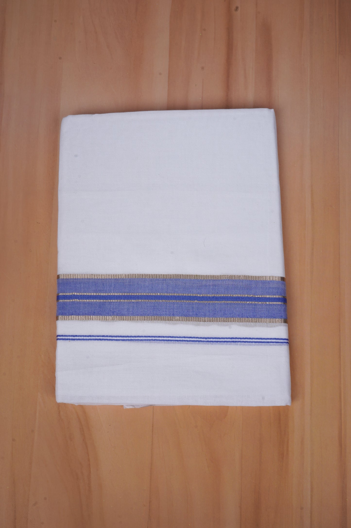 FCD-477 W/D DHOTI 3.80 MTR - Blue