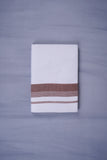 KERALOOM FINISH COTTON 327 W/D DHOTI 3.80 MTR - Brown