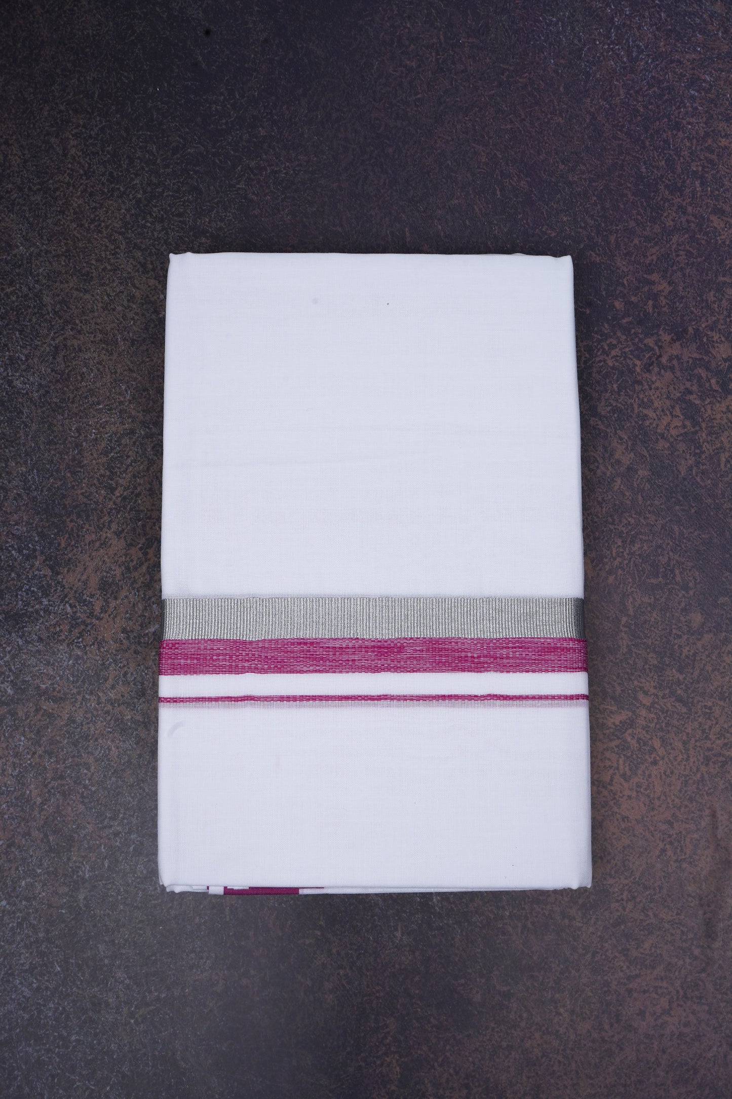 FD-168 W/D DHOTI 3.80 MTR-Dark Pink