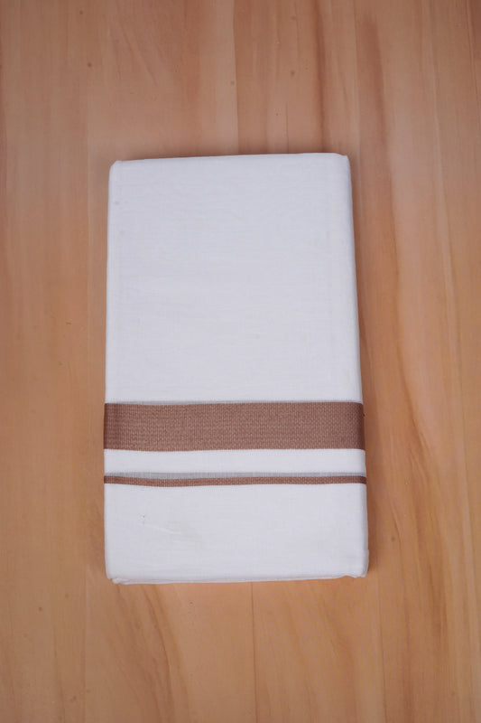 FCD-75 W/D DHOTI 3.80 MTR- Light Brown
