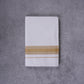 KERALOOM FINISH COTTON 326 W/D DHOTI 3.80 MTR - Light Brown