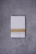 KERALOOM FINISH COTTON 326 W/D DHOTI 3.80 MTR - Light Brown