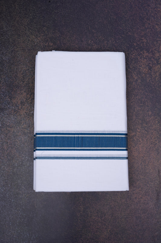 FD-167 W/D DHOTI 3.80 MTR-Blue