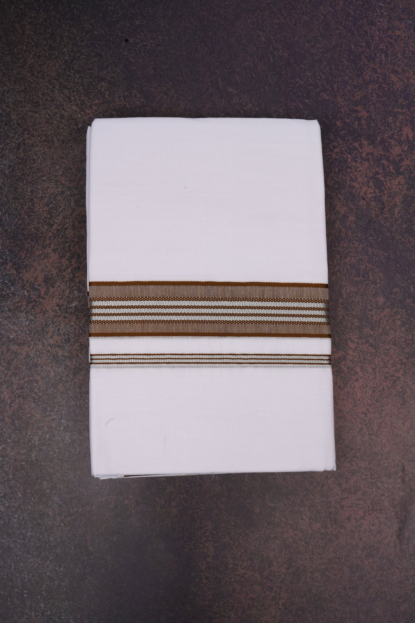 FD-166 W/D DHOTI 3.80 MTR-Light Brown