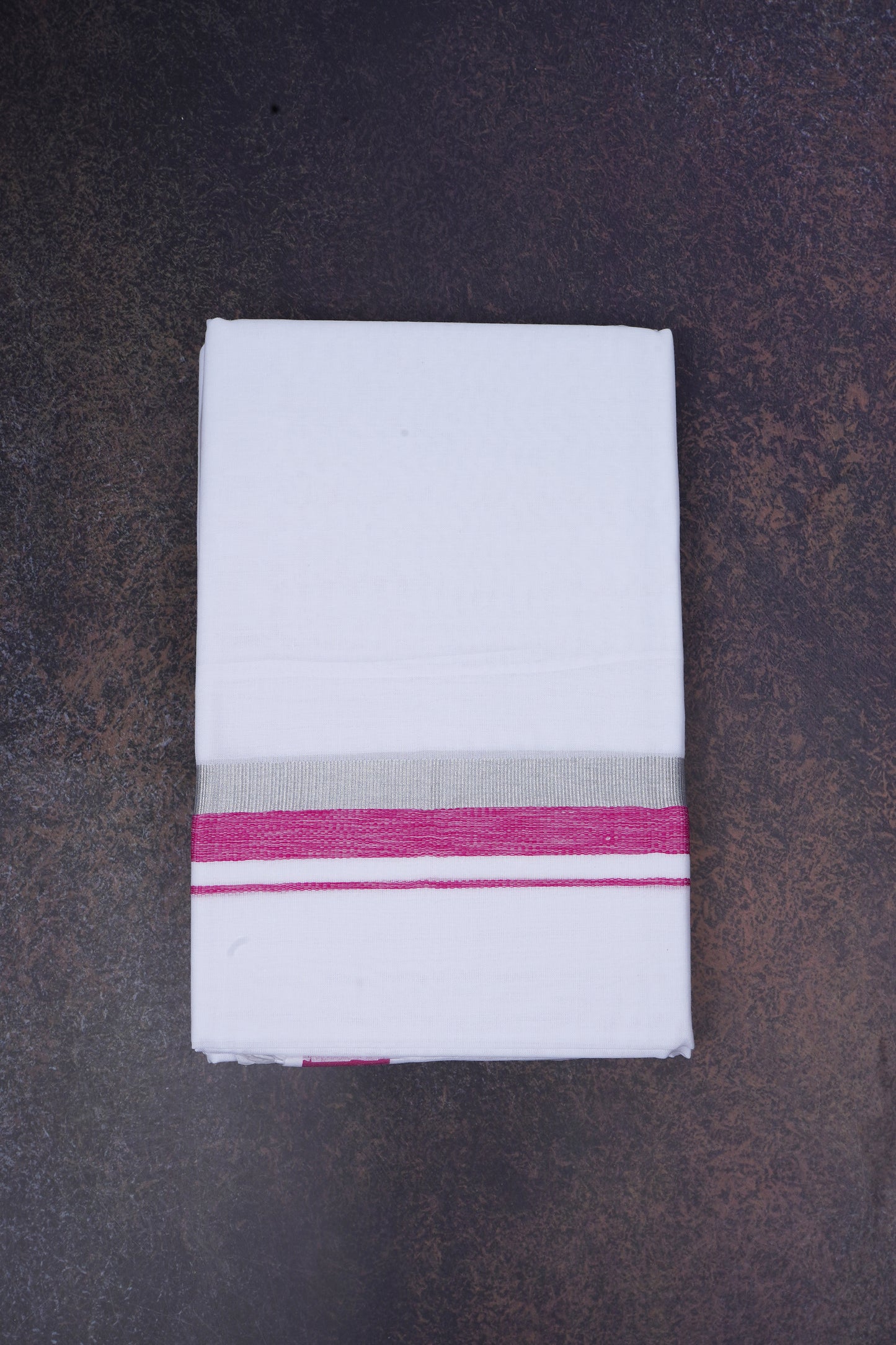 FD-168 W/D DHOTI 3.80 MTR-Dark Pink