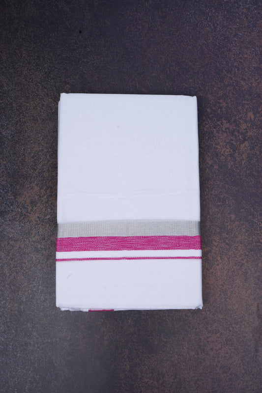 FD-168 W/D DHOTI 3.80 MTR-Dark Pink