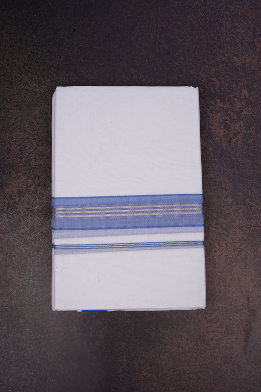 FD-166 W/D DHOTI 3.80 MTR-Blue