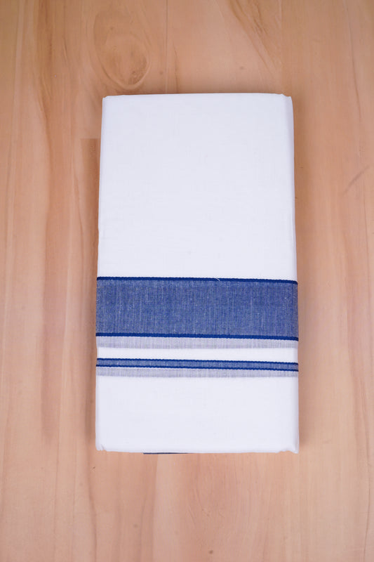 FCD-02 W/D DHOTI 4.00 MTR- Blue