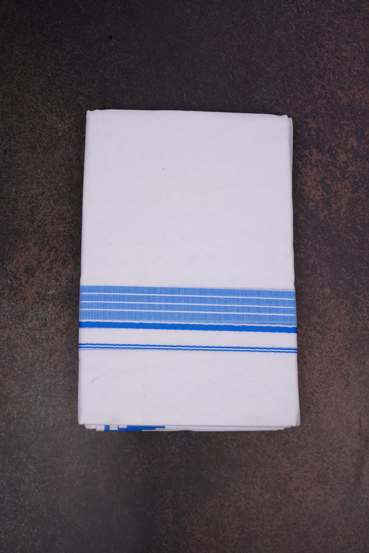 FD-133 W/D DHOTI 3.80 MTR-Sky Blue