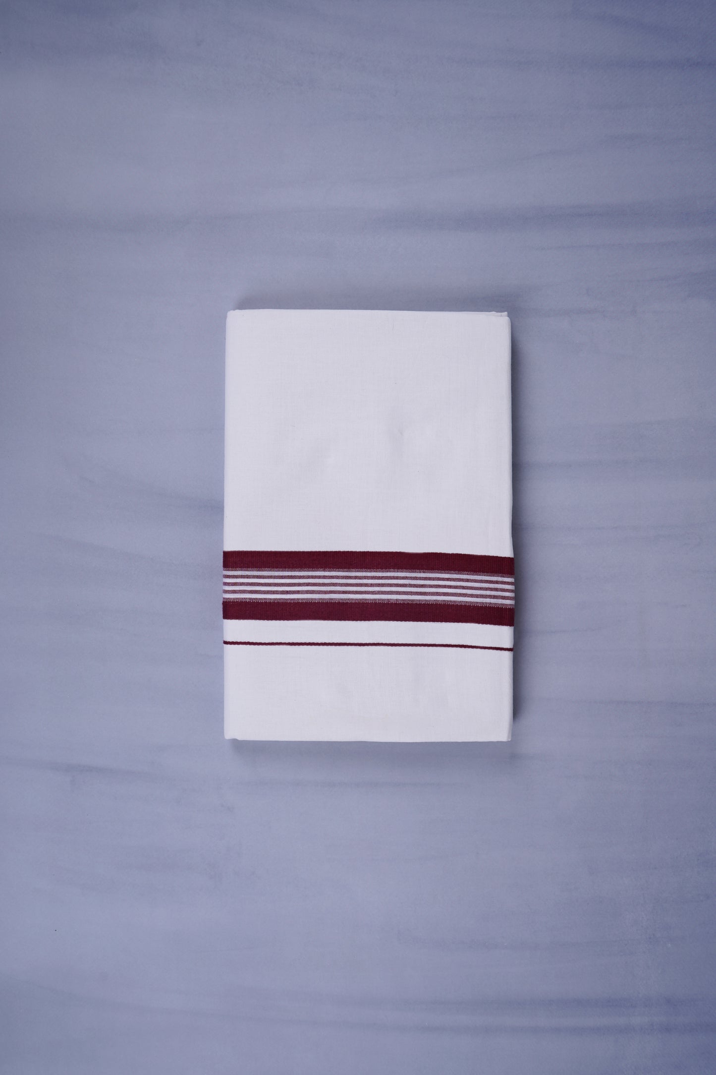 KERALOOM FINISH COTTON 331 W/D DHOTI 3.80 MTR - Maroon