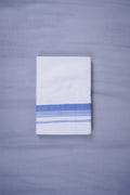 KERALOOM FINISH COTTON 327 W/D DHOTI 3.80 MTR - Blue