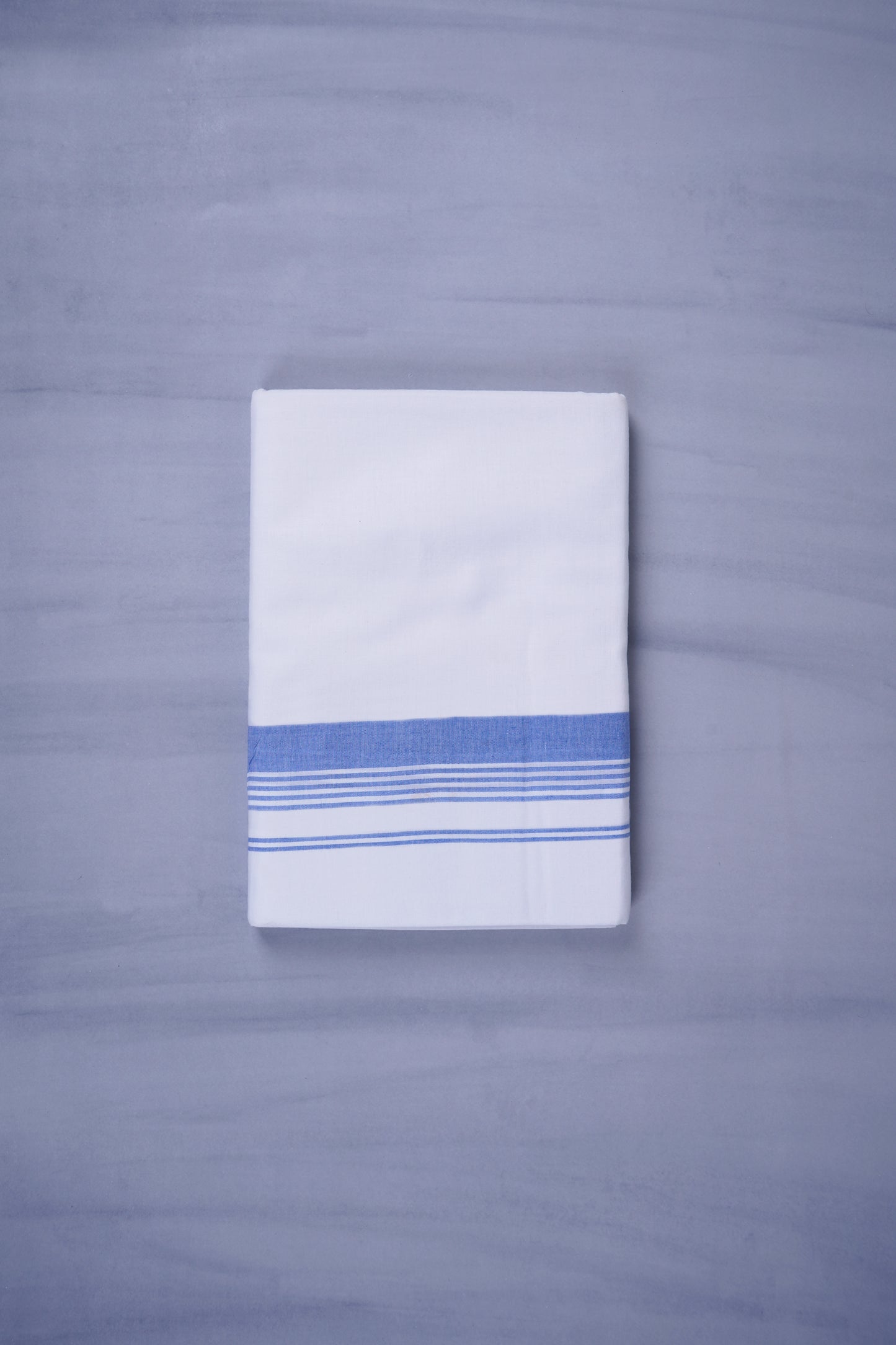 KERALOOM FINISH COTTON 327 W/D DHOTI 3.80 MTR - Blue