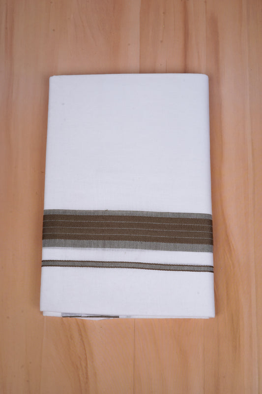 FCD-598 W/D DHOTI 3.80 MTR - Dark Brown