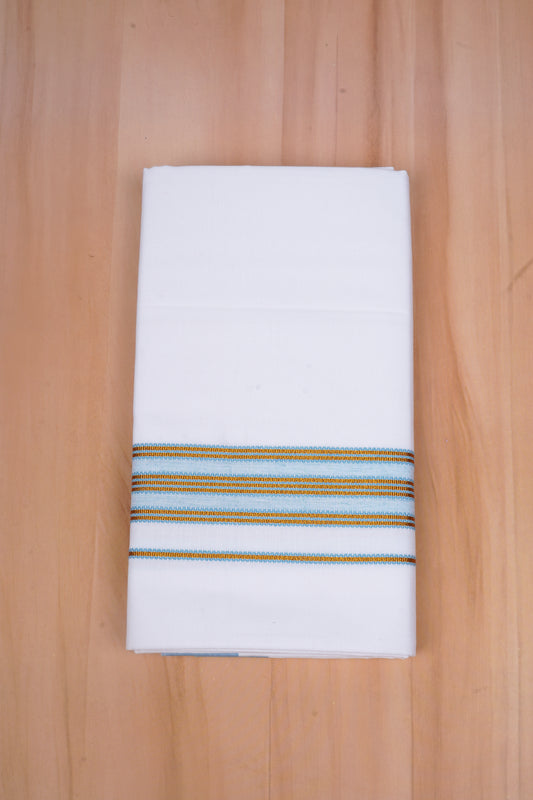 Heritage Gold W/S Dhoti 2.00 MTR - Sky Blue