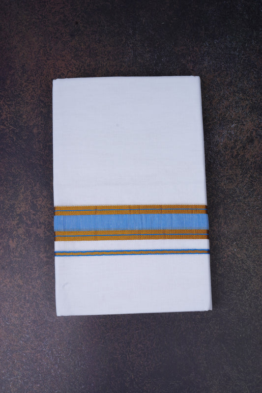 FD-172 W/D DHOTI 3.80 MTR- L blue