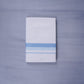 KERALOOM FINISH COTTON 332 W/D DHOTI 3.80 MTR - Sky Blue