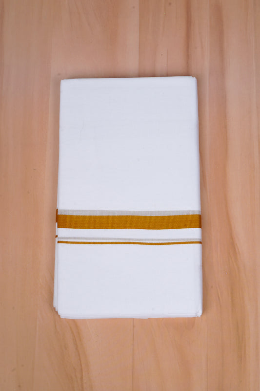 FCD-81 W/D DHOTI 3.80 MTR- Gold Yellow