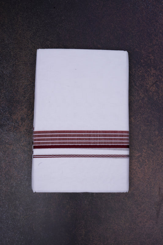 FD-133 W/D DHOTI 3.80 MTR-Dark maroon