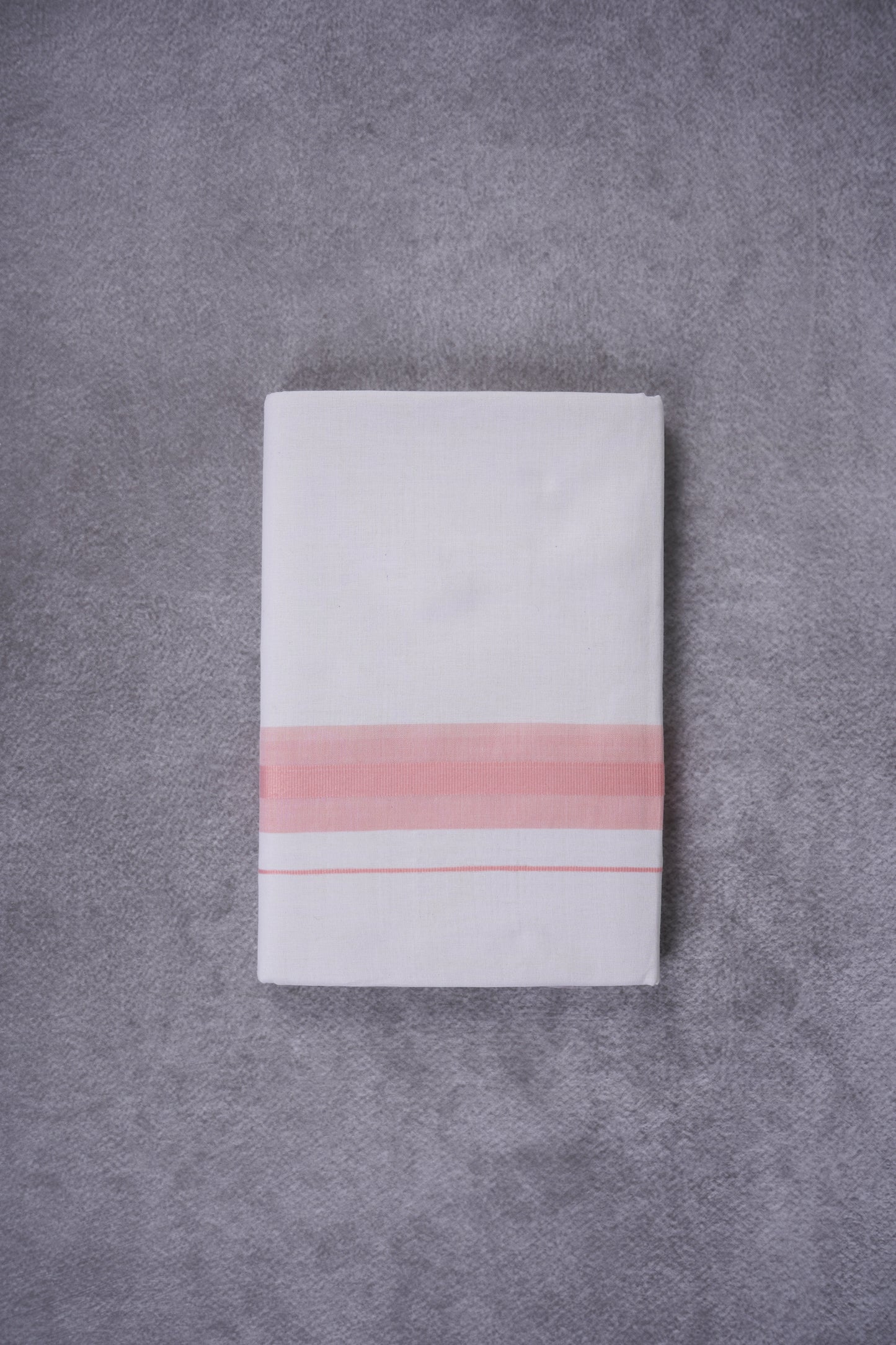 KERALOOM FINISH COTTON 326 W/D DHOTI 3.80 MTR - Pink