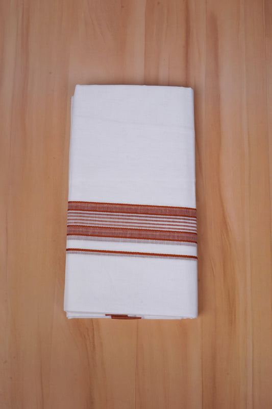 FCD-529 W/D DHOTI 3.80 MTR-Dark Brown