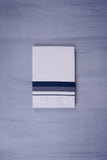 KERALOOM FINISH COTTON 332 W/D DHOTHIE 3.80 MTR - Navy Blue