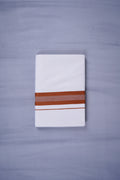 KERALOOM FINISH COTTON 329 W/D DHOTI 3.80 MTR - Dark Brown