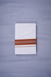 KERALOOM FINISH COTTON 329 W/D DHOTI 3.80 MTR - Dark Brown