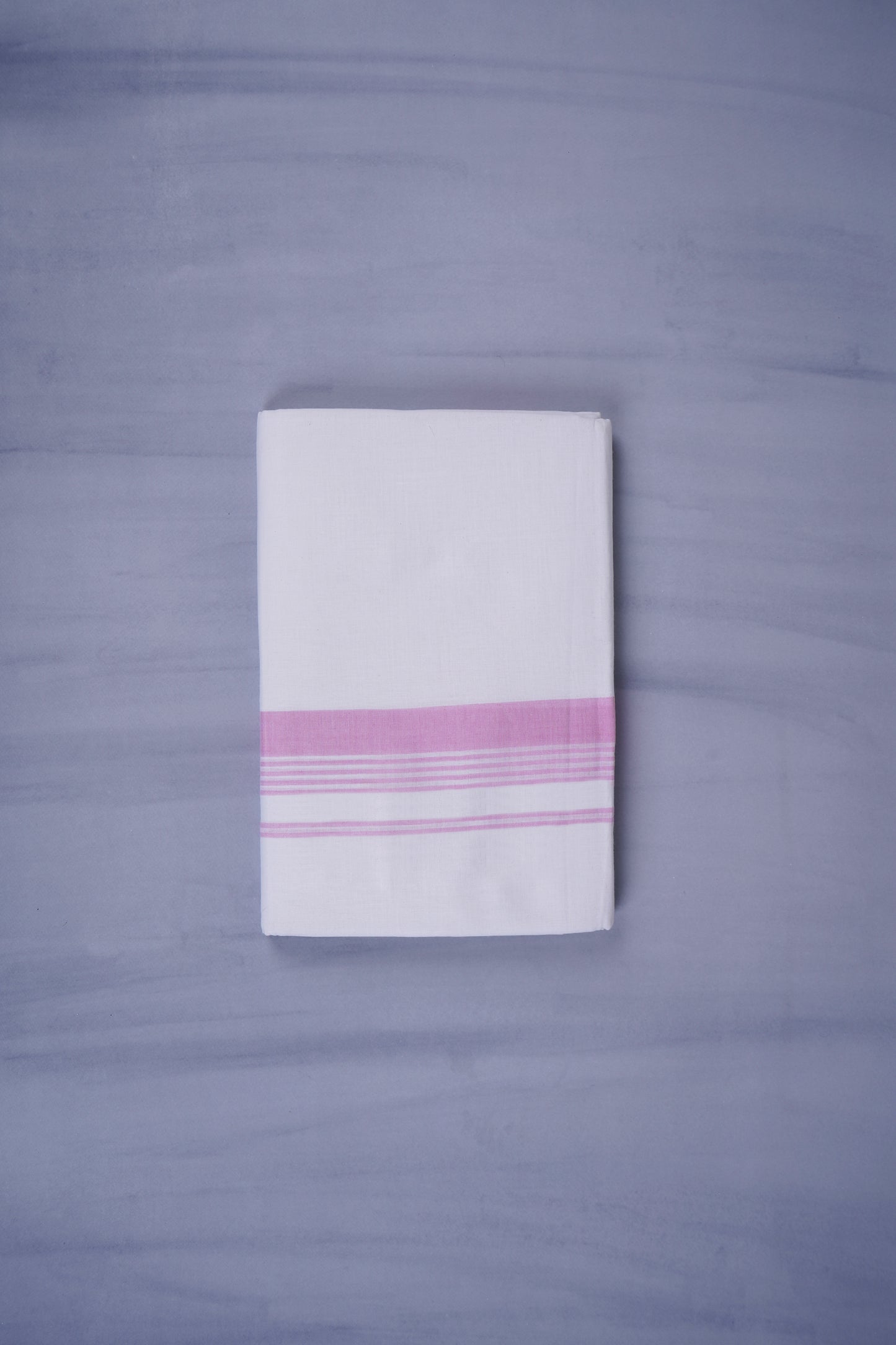 KERALOOM FINISH COTTON 327 W/D DHOTI 3.80 MTR - Pink