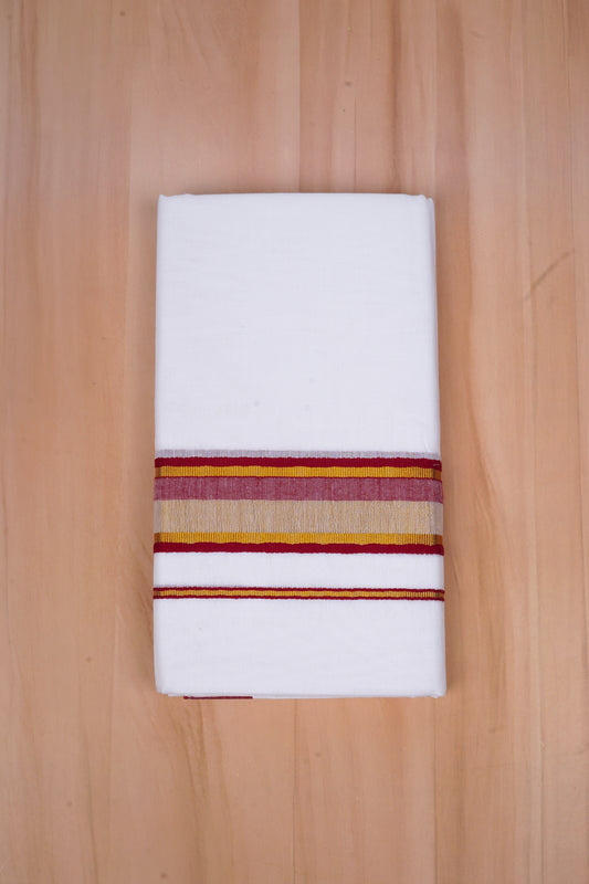 FCD-519 W/D DHOTI 3.80 MTR-Dark Maroon
