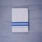 KERALOOM FINISH COTTON 331 W/D DHOTI 3.80 MTR - Blue
