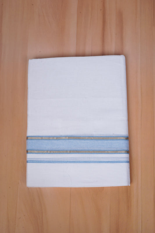 FCD-517 W/D DHOTI 3.80 MTR - Light Blue