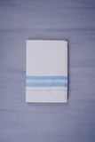 KERALOOM FINISH COTTON 331 W/D DHOTI 3.80 MTR - Sky Blue