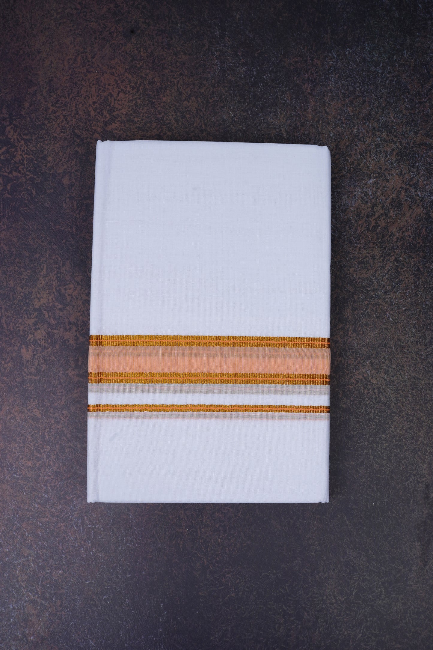 FD-172 W/D DHOTI 3.80 MTR- Orange