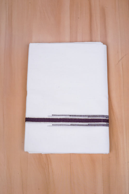 SMART KARA CHUTYW/D DHOTI 4.00 MTR - Dark Brown