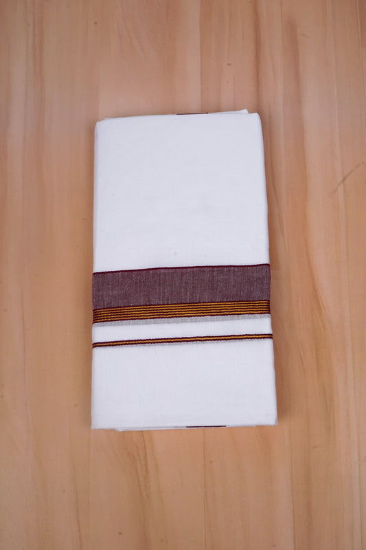 FCD-524 W/D DHOTI 3.80 MTR-Dark Maroon