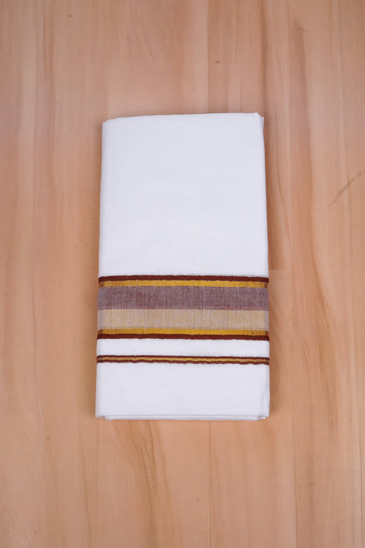 FCD-519 W/D DHOTI 3.80 MTR-Light Brown
