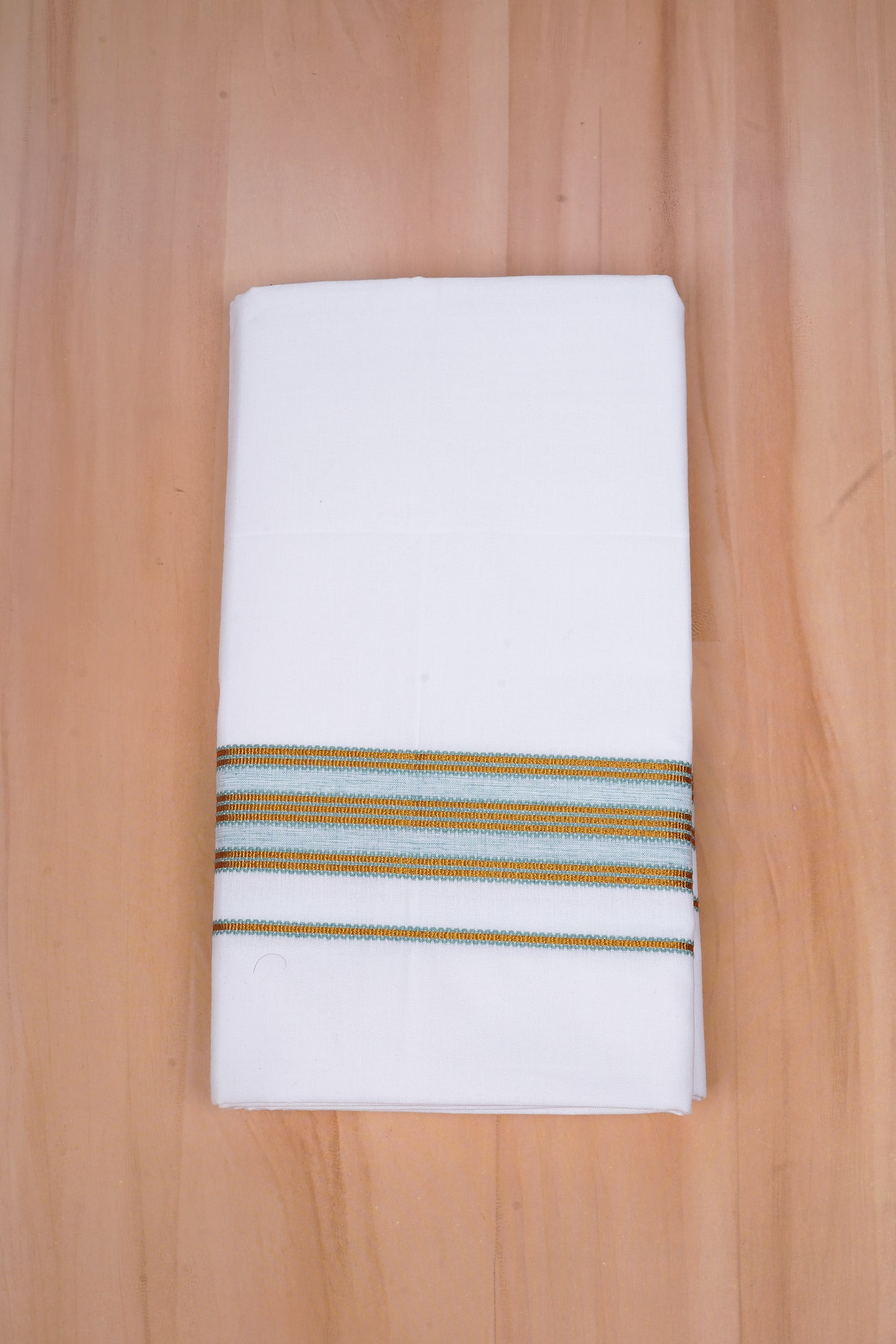 Heritage Gold W/S Dhoti 2.00 MTR - Light Green