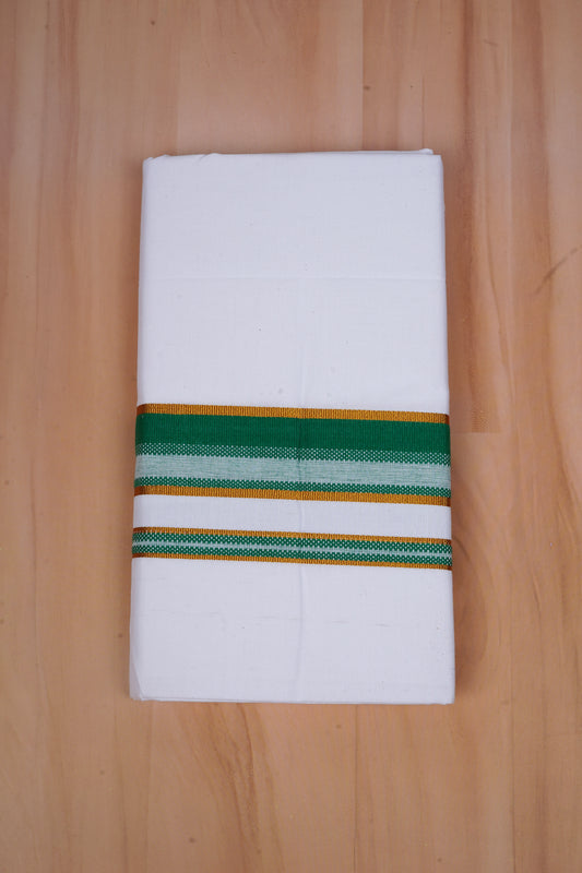 Popular Choice W/S Dhoti 2.00 MTR - Dark Green