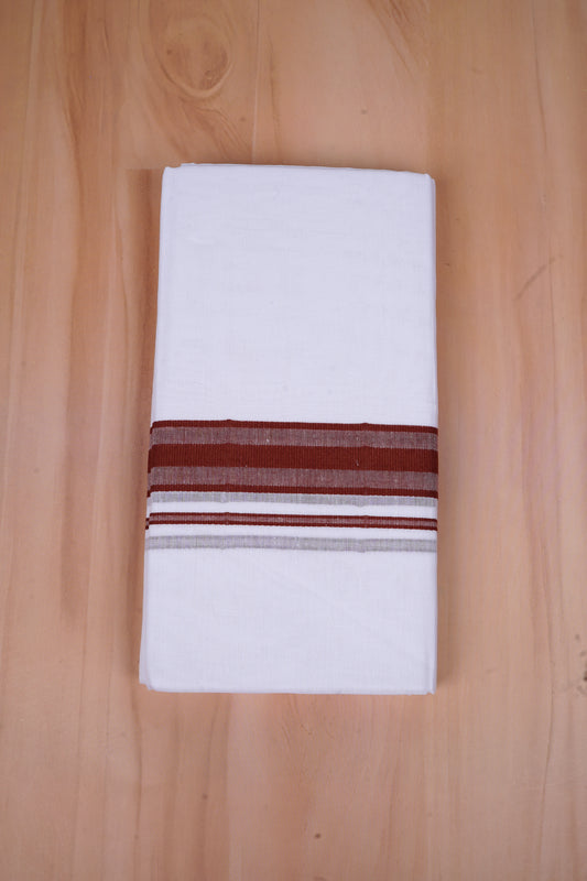 FCD-332 W/D DHOTI 3.80 MTR-Dark Brown